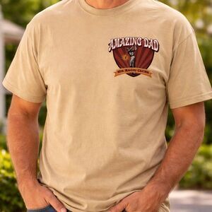 Crazy Shirts T-Shirt Men's Large Amazing Dad His Magic Clubs Golf Father’s Day